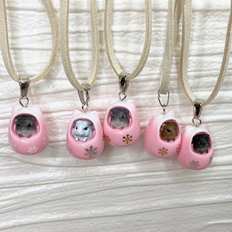 《RC》✖︎《カプリス》チラ壺コロコロネックレス（壺色：ピンク）＊