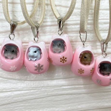 《RC》✖︎《カプリス》チラ壺コロコロネックレス（壺色：ピンク）＊