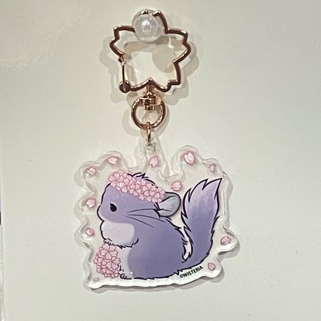 【倉庫一掃セール】《SAKURAteria》サクラテリアちゃんアクリルキーホルダー　⚫︎