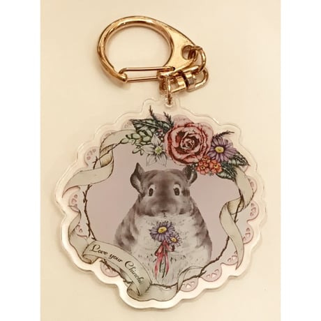 【倉庫一掃セール】【♡デ・カレン10パーティ♡】＊Chinchilla souri*＊コラボグッズ  『デ・カレンアクリルキーホルダー』⚫︎
