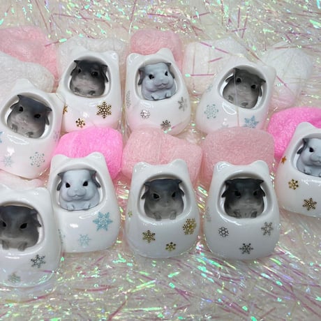 《RC》✖︎《カプリス》チラ壺コロコロブローチ（壺色：ホワイト）＊