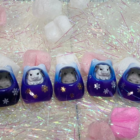 《RC》✖︎《カプリス》チラ壺コロコロブローチ（壺色：ブルー）✳︎