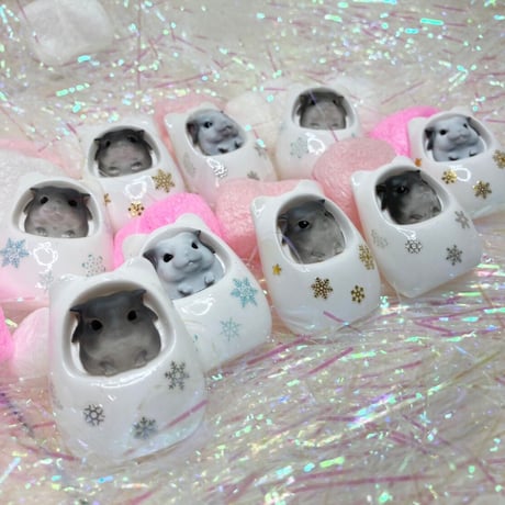 《RC》✖︎《カプリス》チラ壺コロコロブローチ（壺色：ホワイト）＊
