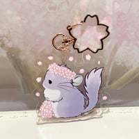 【倉庫一掃セール】《SAKURAteria》サクラテリアちゃんアクリルキーホルダー　⚫︎