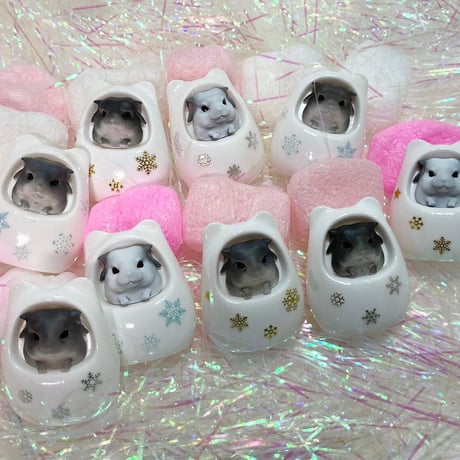 《RC》✖︎《カプリス》チラ壺コロコロブローチ（壺色：ホワイト）＊