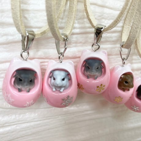《RC》✖︎《カプリス》チラ壺コロコロネックレス（壺色：ピンク）＊