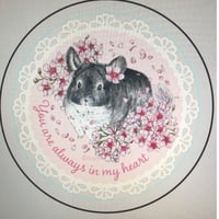 【倉庫一掃セール】《Chinchilla souri*》グレイスのぬくもりを感じるクリアステッカー　⚫︎