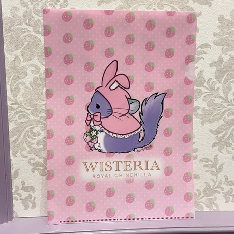 【倉庫一掃セール】【WISTERIA 1st Anniversary】《USAteria》ウサテリアちゃんA4クリアファル　⚫︎