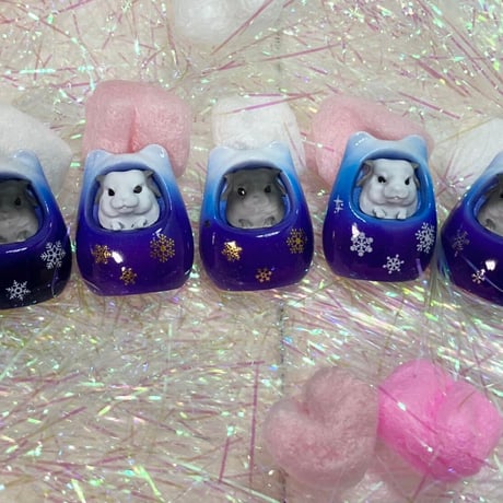 《RC》✖︎《カプリス》チラ壺コロコロブローチ（壺色：ブルー）✳︎