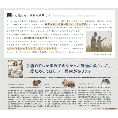 ＜SMALL PET SELECT＞プレミアムウルトラソフトチモシー 10g（お試しパック）