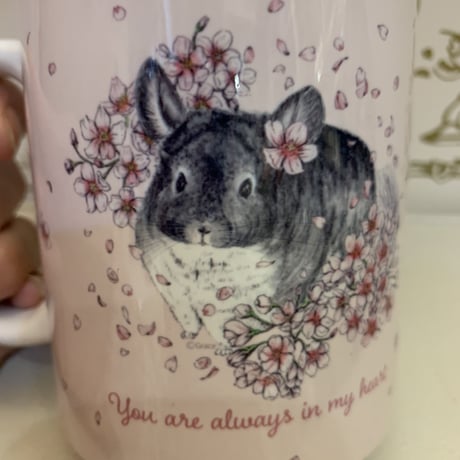 【倉庫一掃セール】《Chinchilla souri*》グレイスのぬくもりを感じるマグカップ　 ⚫︎