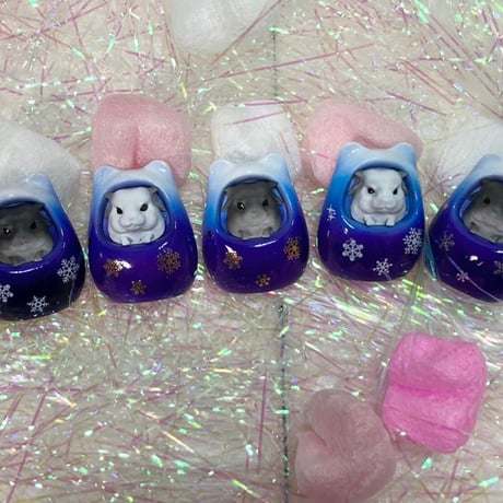 《RC》✖︎《カプリス》チラ壺コロコロブローチ（壺色：ブルー）✳︎
