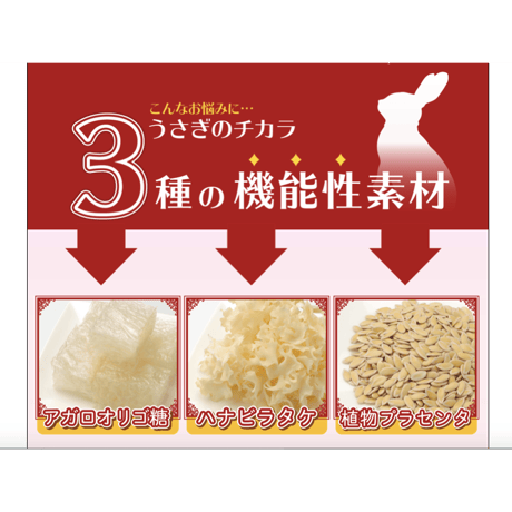 【高濃度機能性食品 】うさぎのチカラ（120錠）