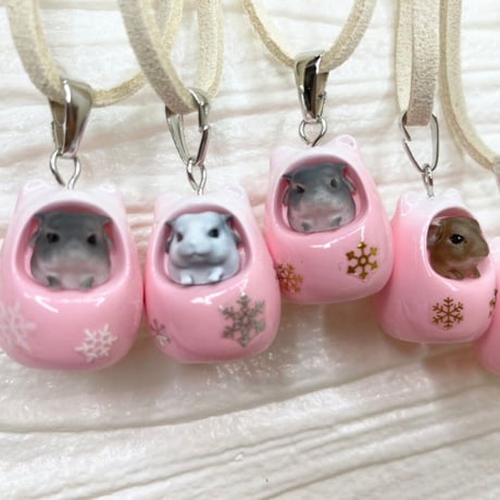 《RC》✖︎《カプリス》チラ壺コロコロネックレス（壺色：ピンク）＊