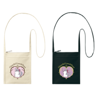 【倉庫一掃セール】「ChinchilLove & Peace」ミニサコッシュ　⚫︎