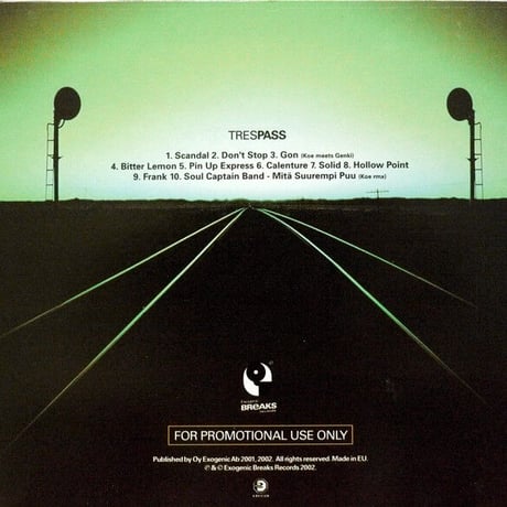 Koe ‎– Trespass 【Exogenic Breaks】