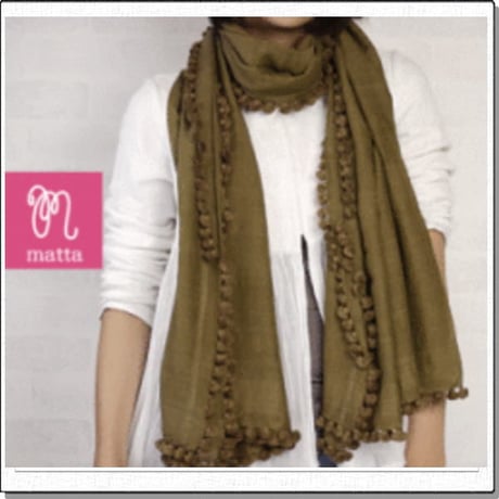 matta ストール マッタ ストール dupatta 2011-2012 新作 Olive