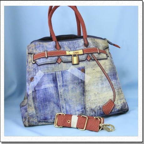 TATA BABY(タタベイビー)PHOTO PRINT BAG　ナイロンバッグ　だまし絵 バッグ サイズ：Ｌ