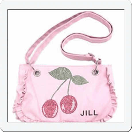 ☆即納☆ジルスチュアート ショルダートート ラインストーンロゴ フリル エコバッグ JILL STUART  JILL05