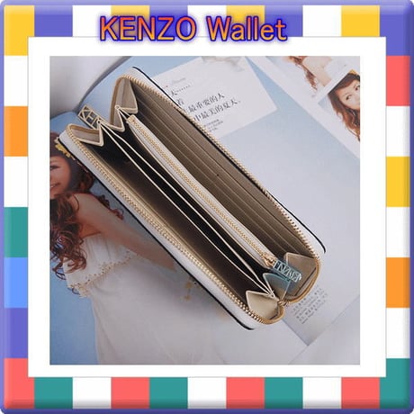 レディース新品☆ ☆財布♪ファッション★♪大人気・刺繍・！ファスナー開閉★女性用 KENZO01