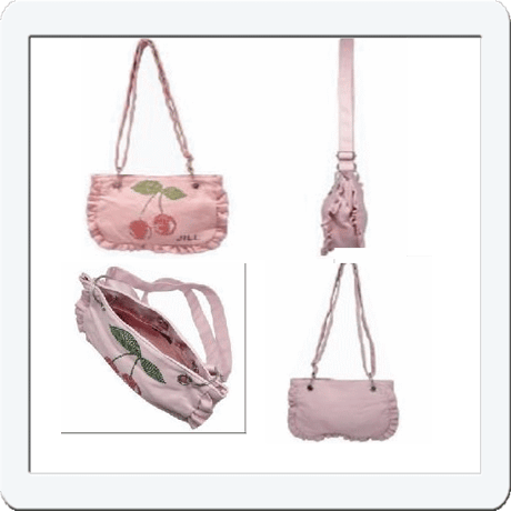 ☆即納☆ジルスチュアート ショルダートート ラインストーンロゴ フリル エコバッグ JILL STUART  JILL05