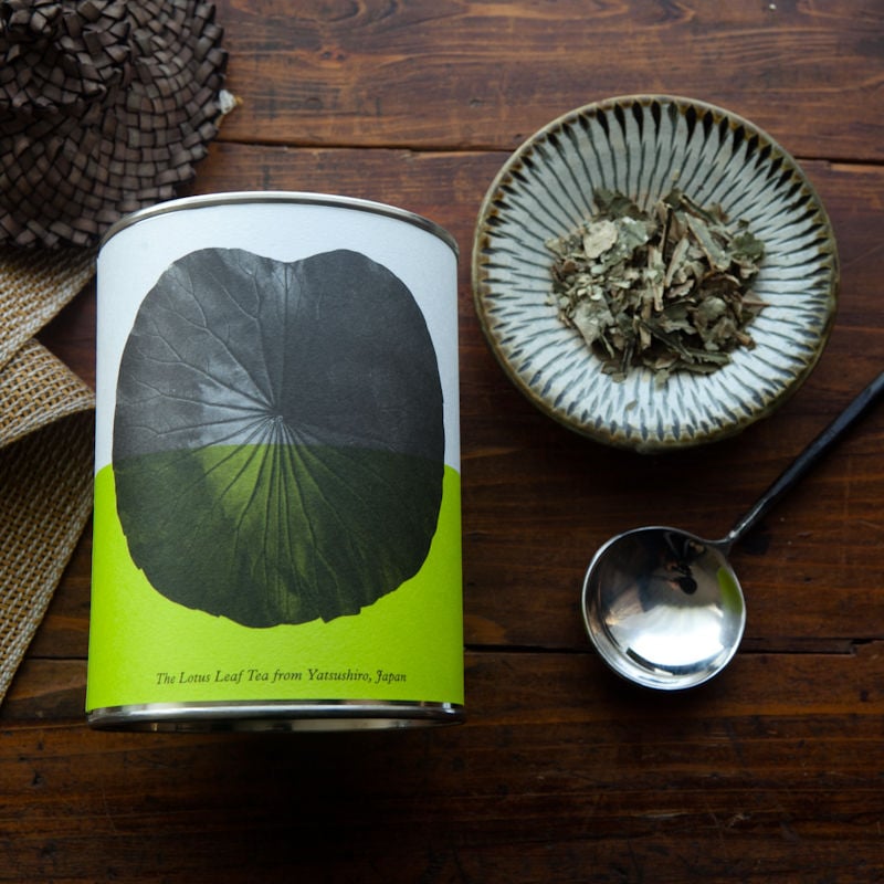 八代の日本古来のはすの葉茶 | 伝統茶{tabel}