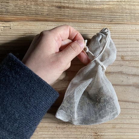 ずっと使える。和歌山の麻の茶袋