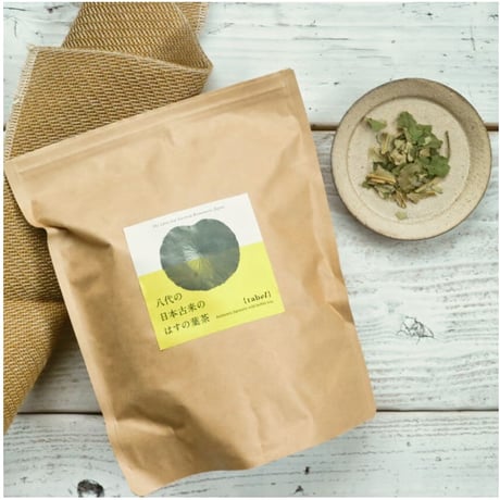 八代の日本古来のはすの葉茶