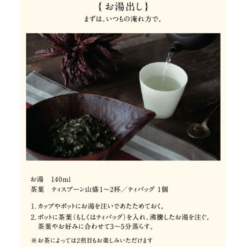 奈良の記憶のぬくもり 春摘みよもぎ茶/リーフ 20g 小袋 | 伝統茶{tabel}