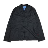 FORMAL BLACK LINEN KUNG-FU SHIRTS