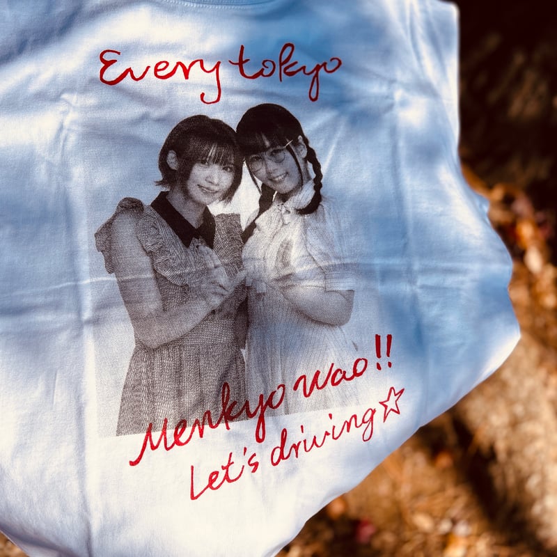 Enako Wao! Tシャツ ホワイト えなこ＆東雲うみ×everytokyoコラボ WAO!!フォトT-shirts | every