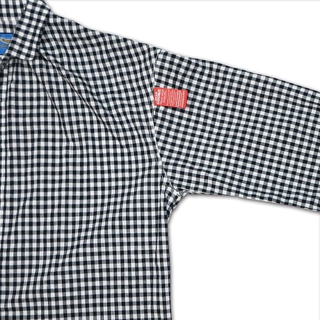 GINGHAM CHECK PIRATE GATHER SHIRTS