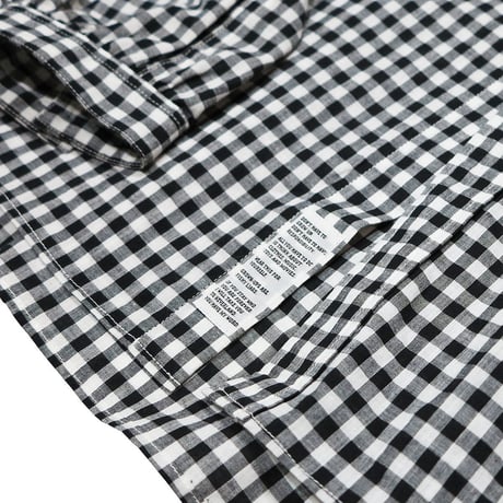 GINGHAM CHECK PIRATE GATHER SHIRTS