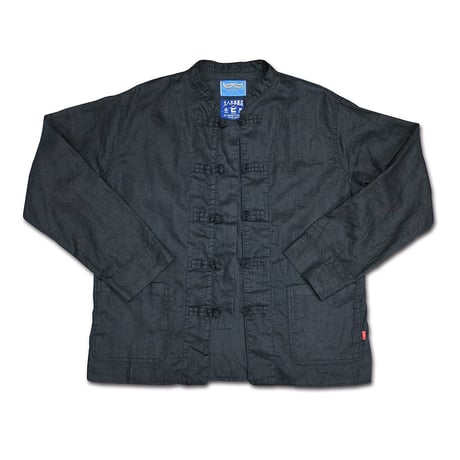 FORMAL BLACK LINEN KUNG-FU SHIRTS