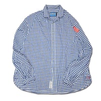 GINGHAM CHECK PIRATE GATHER SHIRTS
