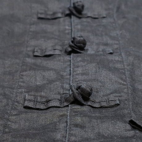 FORMAL BLACK LINEN KUNG-FU SHIRTS