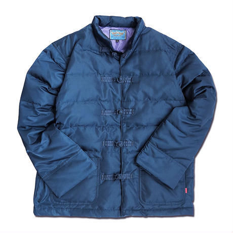 INDIGO NYLON KUNG-FU DOWN JACKET