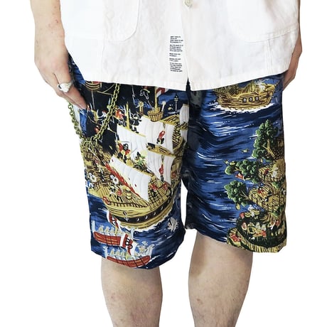 PIRATES ISLAND ALOHA SHORT PANTS