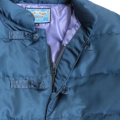 INDIGO NYLON KUNG-FU DOWN JACKET