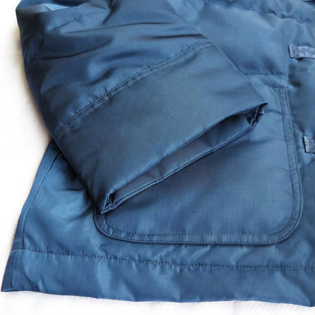 INDIGO NYLON KUNG-FU DOWN JACKET
