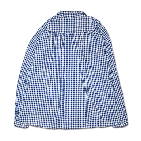 GINGHAM CHECK PIRATE GATHER SHIRTS