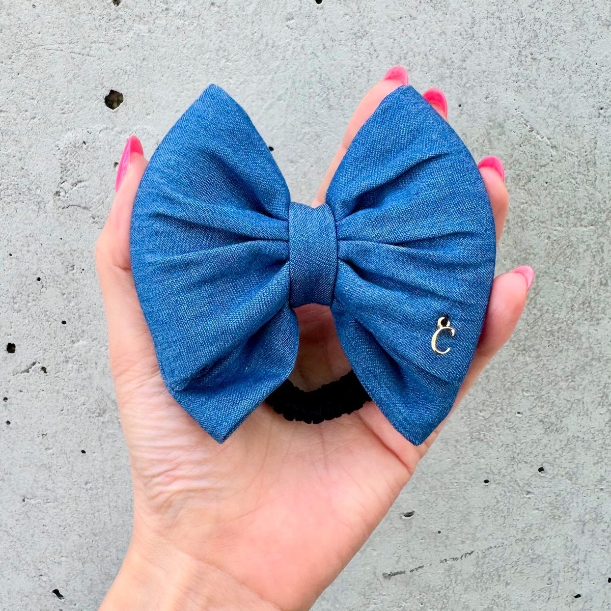 Luxury Denim👖Papillon Pony （シルク100%シュシュ） | casa