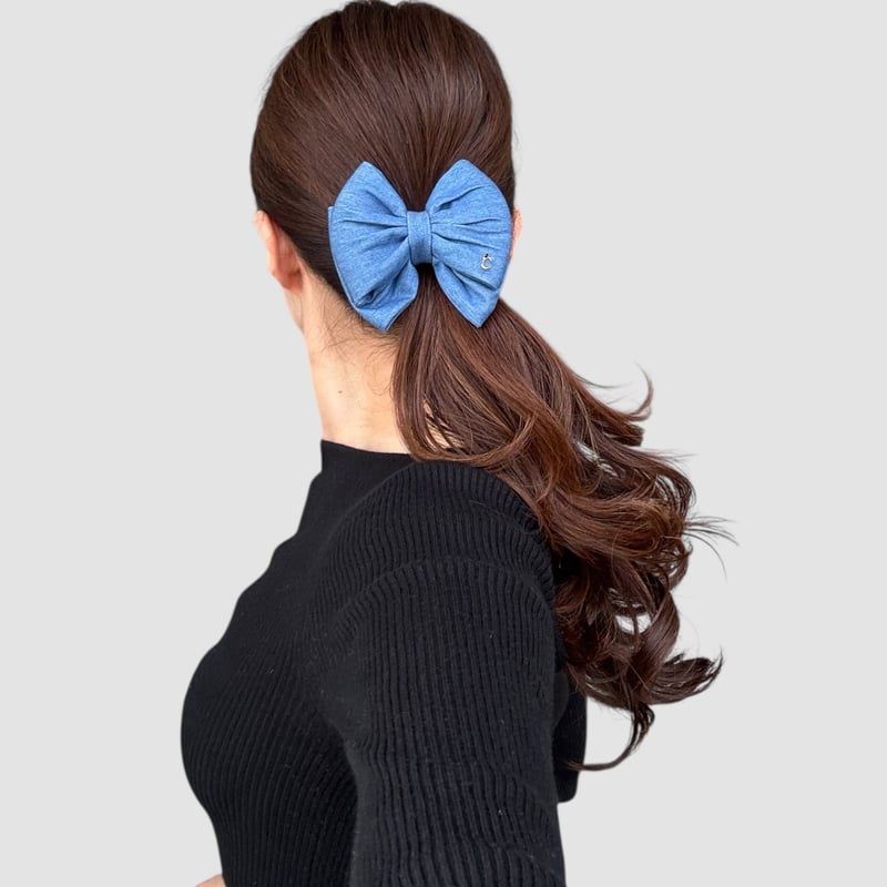 Luxury Denim👖Papillon Pony （シルク100%シュシュ） | casa