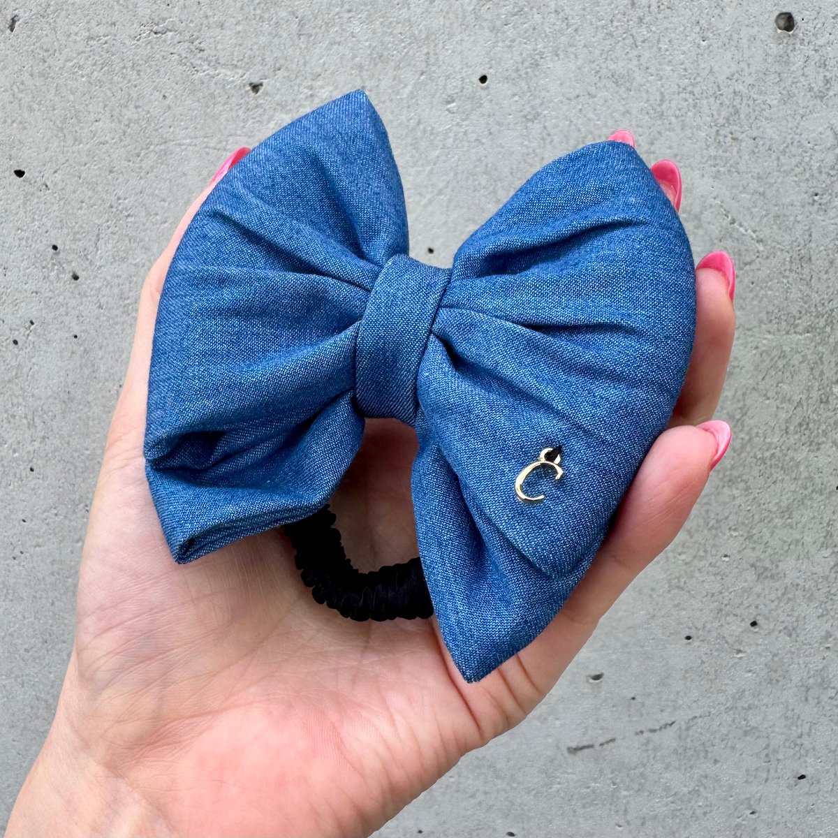 Luxury Denim👖Papillon Pony （シルク100%シュシュ） | casa