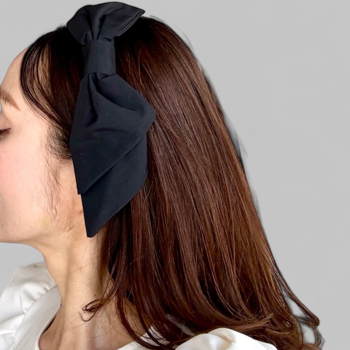 2WAY】Single Knot Ribbon Head Band | casaceleste