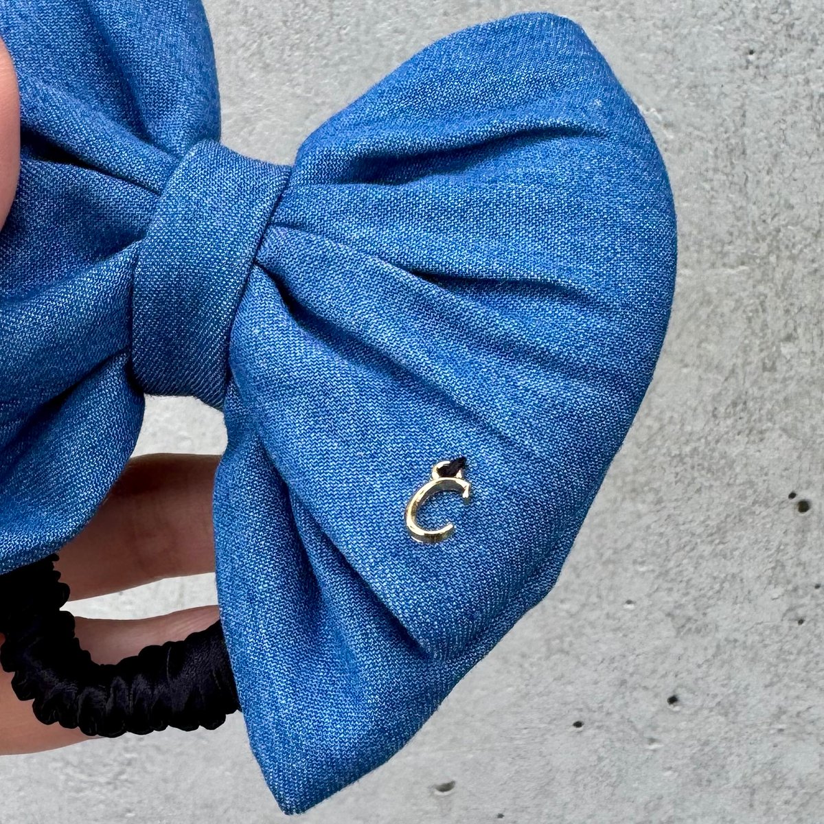 Luxury Denim👖Papillon Pony （シルク100%シュシュ） | casa