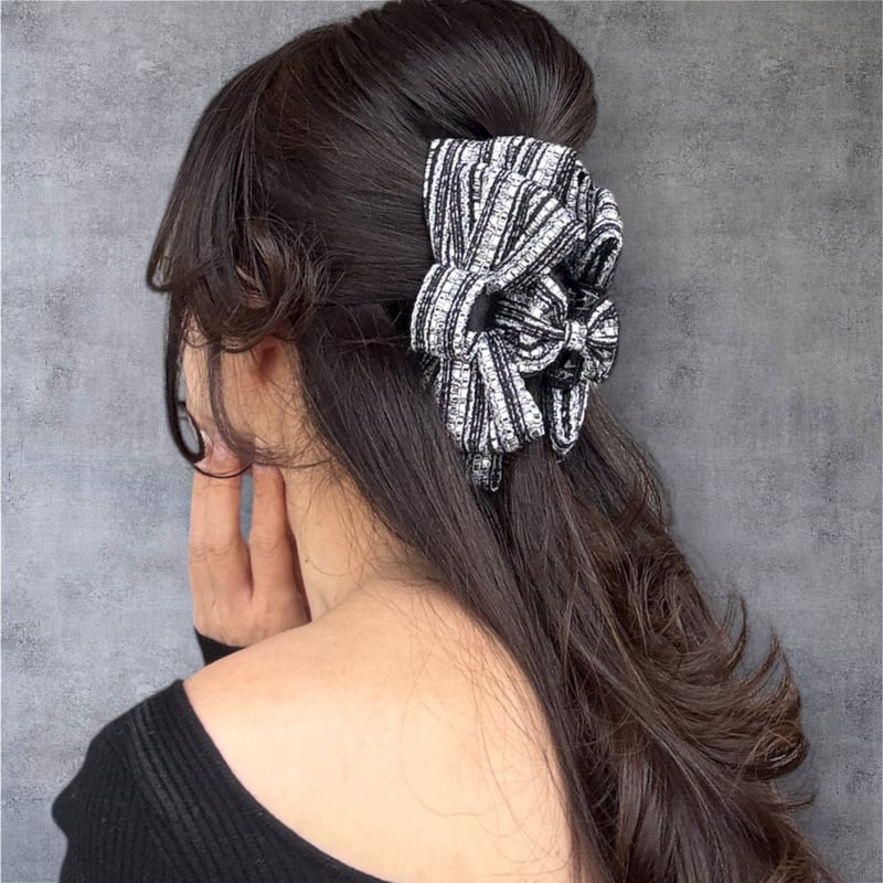 Candy Ribbon Luxe Stripe Vance Clip | casaceleste