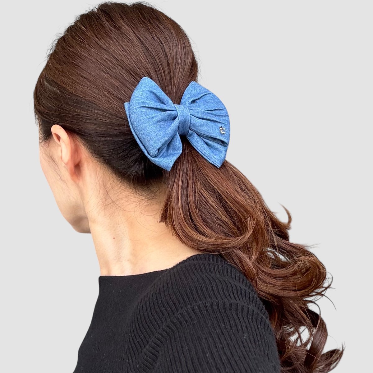 Luxury Denim👖Papillon Pony （シルク100%シュシュ） | casa