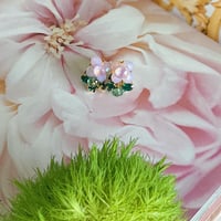 wild flowers * pink 𐩑 イヤリング