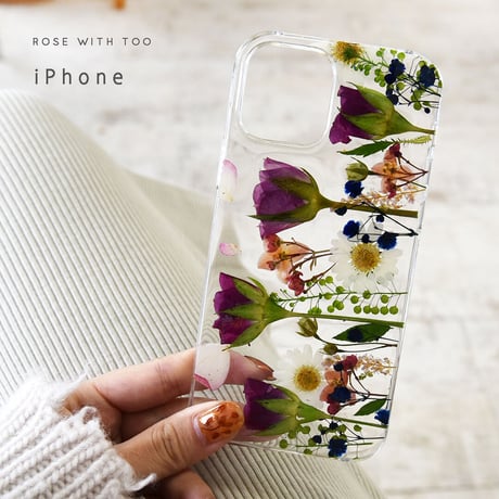 iPhone / 押し花スマホケース 210922_1